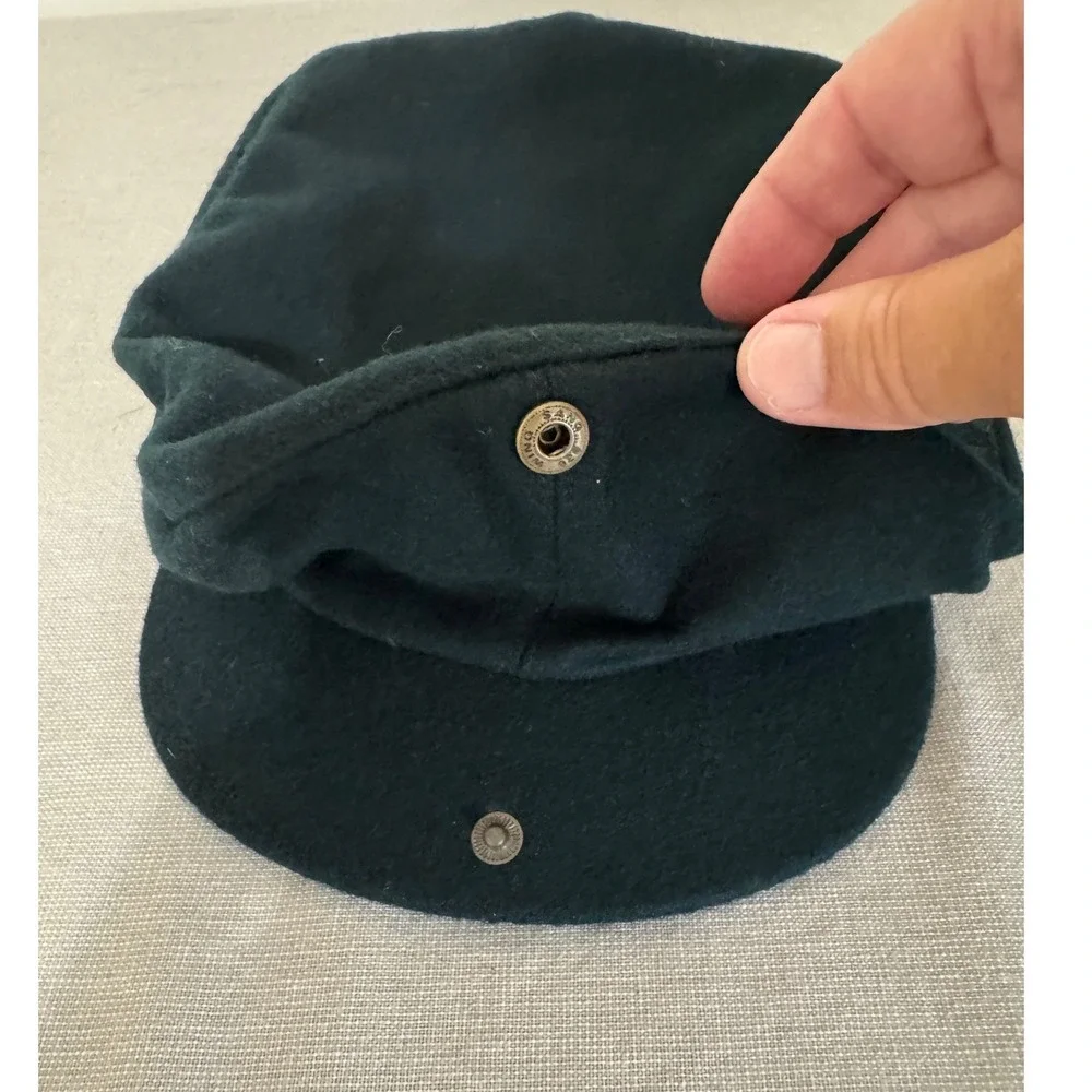 Vintage Nike Newsboy Cabbie Wool Hat Green
